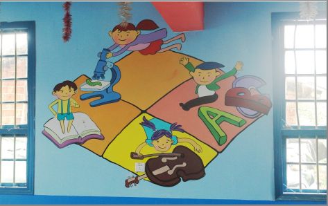南漳幼儿园墙体手绘